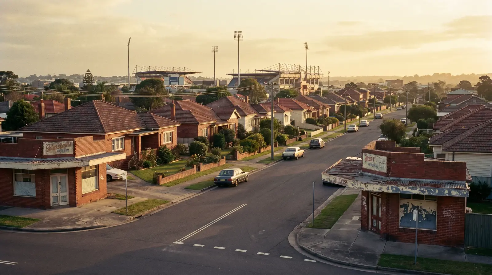 A street in Broadmeadow, inner Newcastle