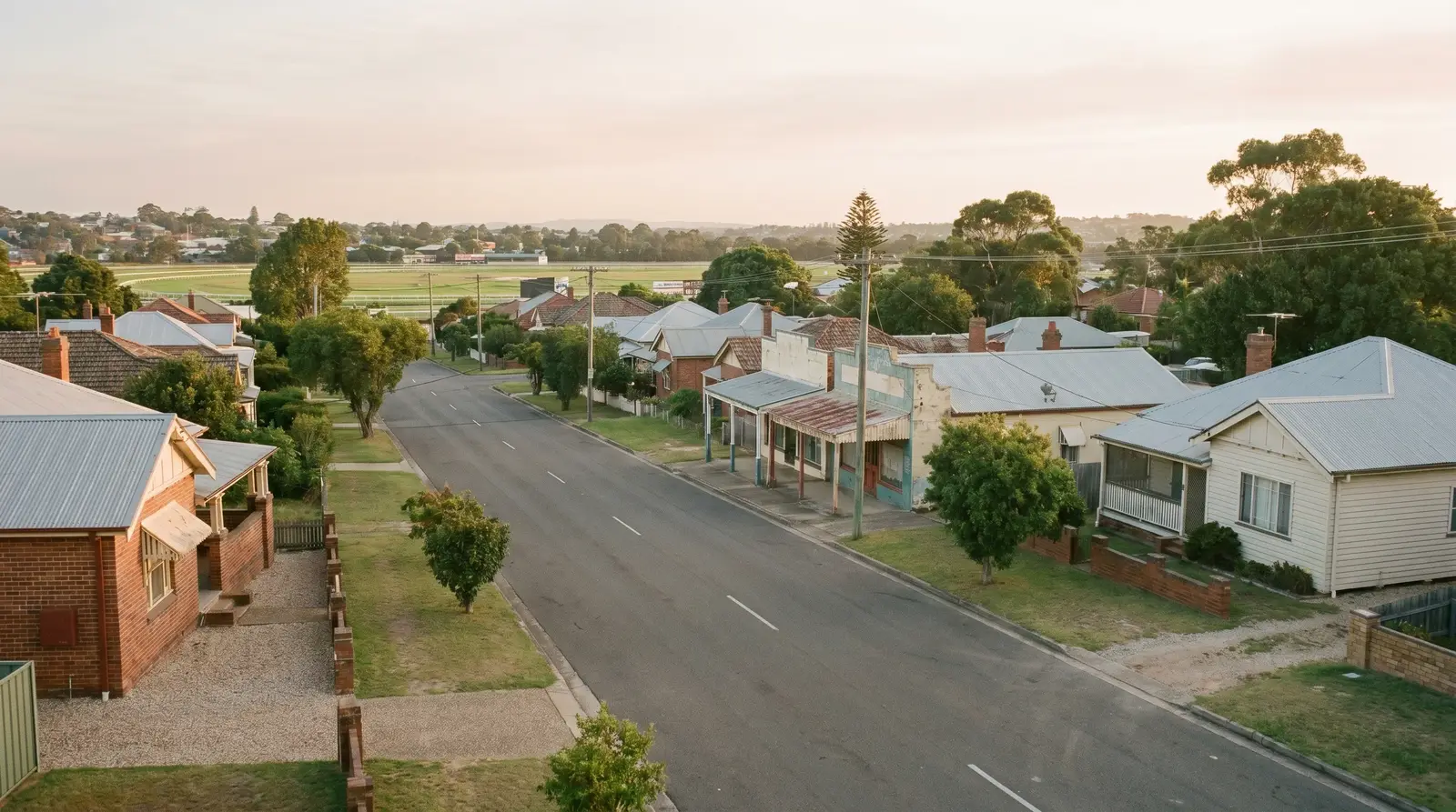 A street in Hamilton North, inner Newcastle